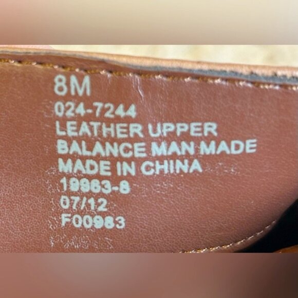 Vintage Y2K Liz & Co Rustic Brown Distressed Leather Knee High Riding Boots~8~ - Picture 7 of 7